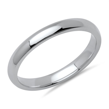 Klassisk vielsesring i Sølv