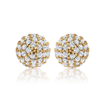 Forgyldte ørestikker i Sølv