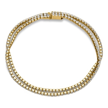 Forgyldt armbånd i Stål