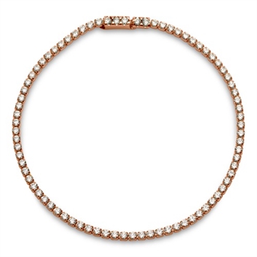 Rosaforgyldt armbånd i Stål