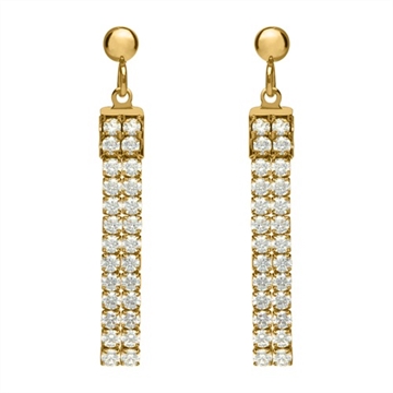 Forgyldte ørestikker i Stål