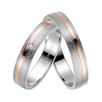 RAUSCHMAYER Vielsesringe rød og hvidguld