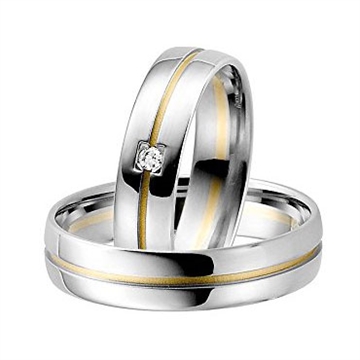 Vielsesringe i palladium og guld