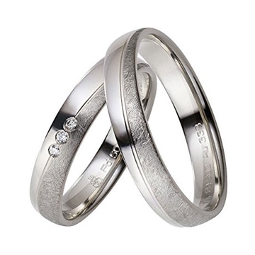 Vielsesringe i Palladium og Hvidguld