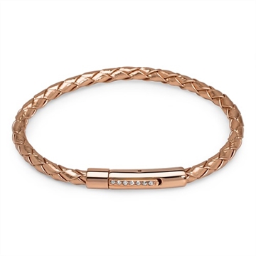 Forsølvet læderarmbånd