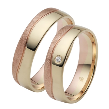 Vielsesringe i Guld og Rødguld