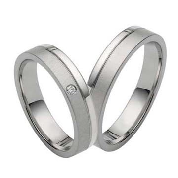 Vielsesringe i Sølv og Stål