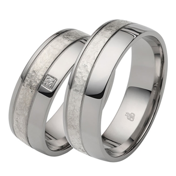 Vielsesringe i Sølv og Stål