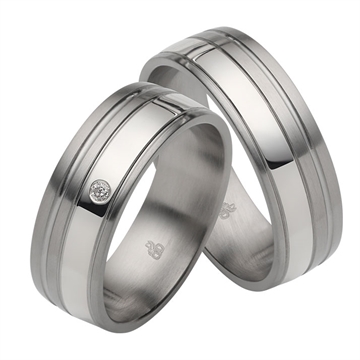 Vielsesringe i Sølv og Stål