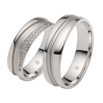 Vielsesringe i Hvidguld