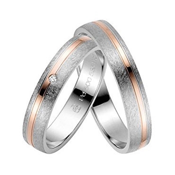 Vielsesringe i Rødguld og Hvidguld