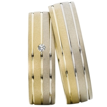 Vielsesringe i Palladium og Guld