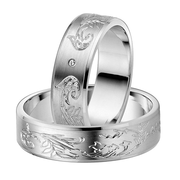 Vilsesringe i Hvidguld