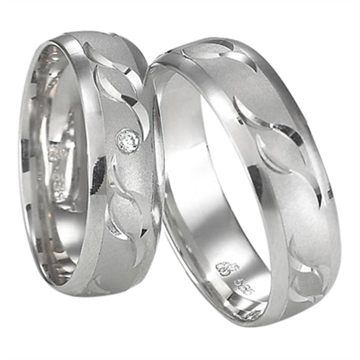 Vielsesringe i Hvidguld