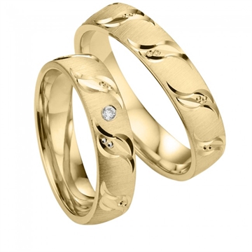 Vielsesringe i 8 kt. Guld