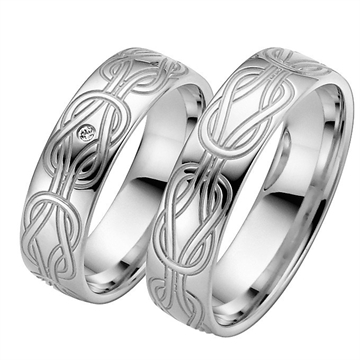 Vielsesringe i Hvidgld