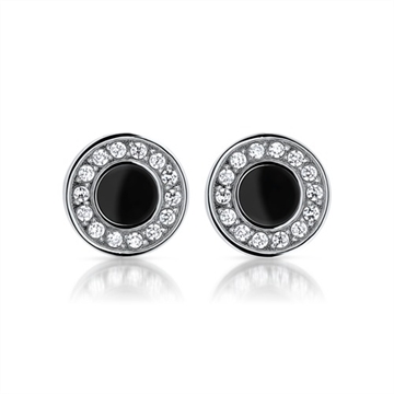 Ørestikker i Stål m. zirkonia