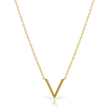 Forgyldt halskæde m. vedhæng