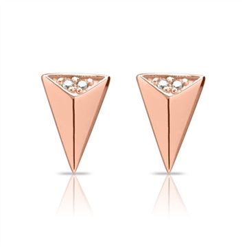 Rosaforgyldte ørestikker