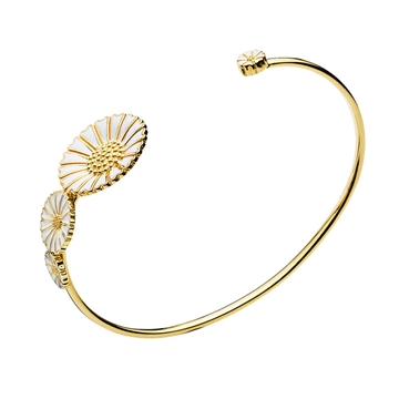 Forgyldt marguerit armring