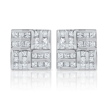 Øretikker i Sølv m. zirkonia