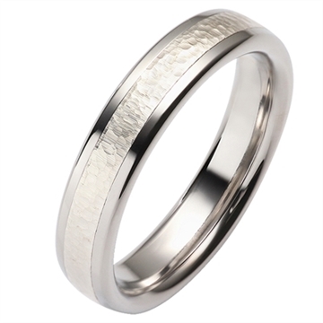 enkel vielsesring i stål