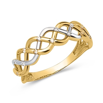 Ring i Guld og Hvidguld