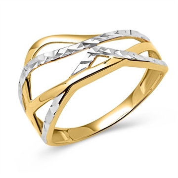 Ring i Guld og Hvidguld