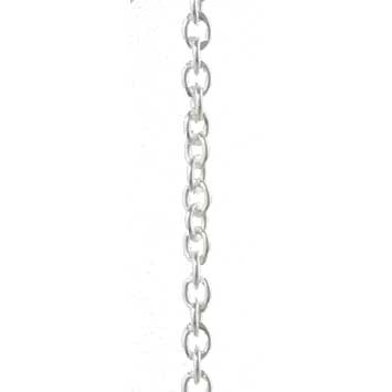 Ankerhalskæde i Sølv - 80 cm