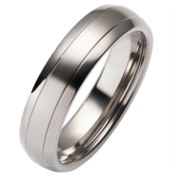 Vielsesring i Titanium & Palladium
