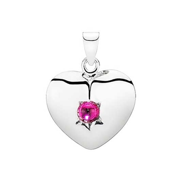 Vedhæng i Sølv m. hjerte