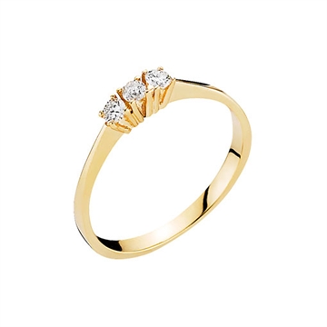 Ring i Guld med diamanter