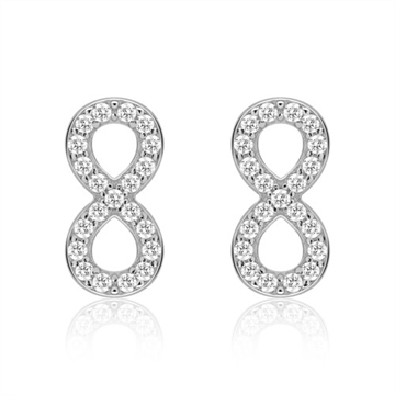 Infinity ørestikker i Sølv