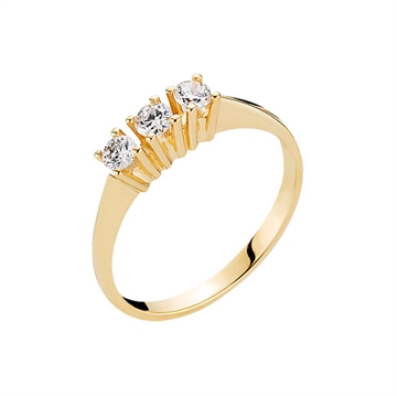 Diamantring i Guld