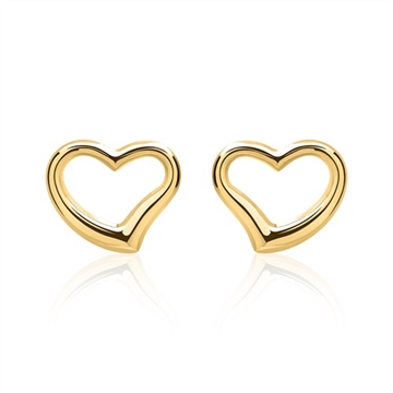 Ørestikker i Guld med hjerter