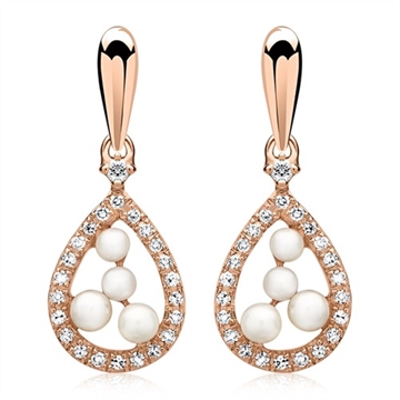 Diamantørestikker i Rødguld