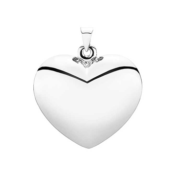 Vedhæng i Sølv med hjerte