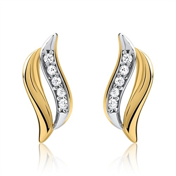 Ørestikker i guld og hvidguld