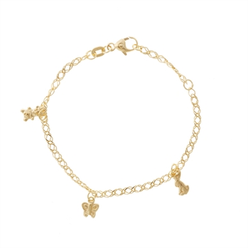 Pigearmbånd i Guld