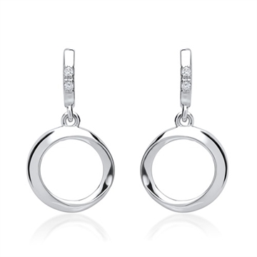 Øreringe i hvidguld