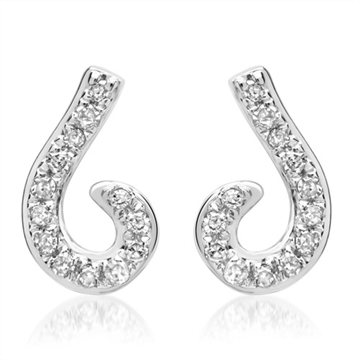 Ørestikker i Hvidguld