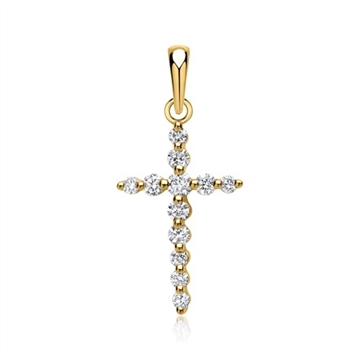 Vedhæng i guld med kors