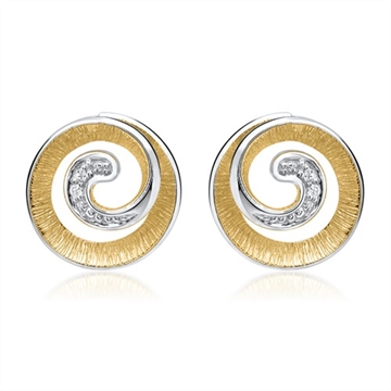 Ørestikker i guld og hvidguld