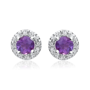 Ørestiker i 14 kt. Hvidguld