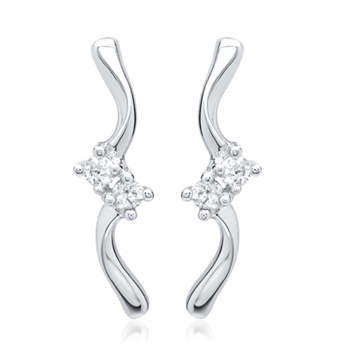 Øreringe i hvidguld