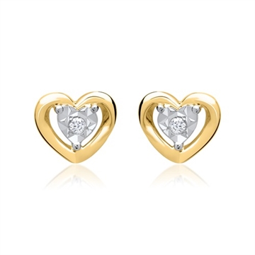 Ørestikker i guld og hvidguld