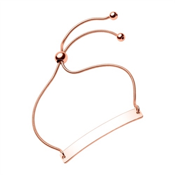 Rosaforgyldt armbånd