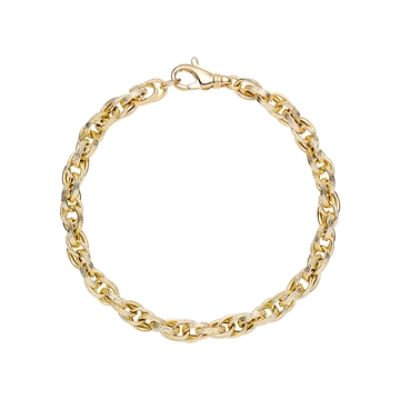 Snoet armbånd i Guld