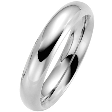 Enkel vielsesring i Hvidguld