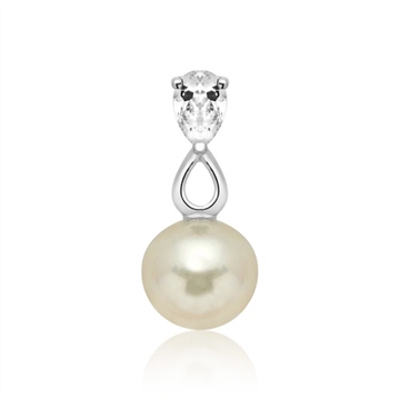 Vedhæng i Sølv med perle